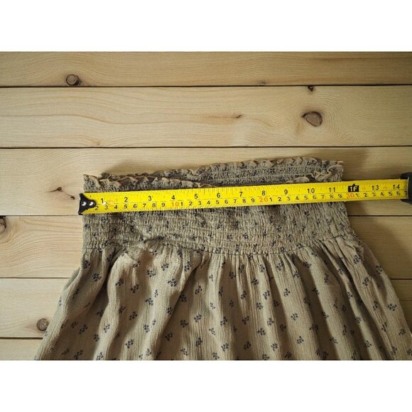 Mossimo Olive Boho Tiered Maxi Skirt – Smocked Waist – Size Small - Picture 5 of 9